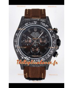 Rolex Daytona Super Clone DiW Edition Montre en fibre de carbone cadran marron - Mouvement Cal.4130