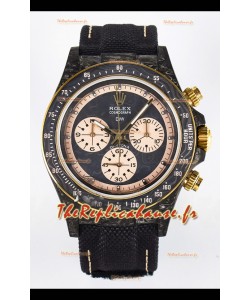Rolex Daytona Super Clone Edition DiW Montre en fibre de carbone cadran gris - Mouvement Cal.4130