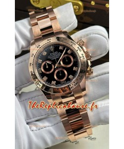 Rolex Daytona Super Clone REF.126505 Cal 4131 Réplique Montre 1:1 - Acier 904L Or Rose
