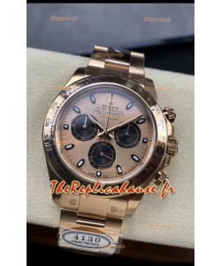 Rolex Cosmograph Daytona M116505-0009 Montre Or Rose Mouvement Original Cal.4130 - Acier 904L