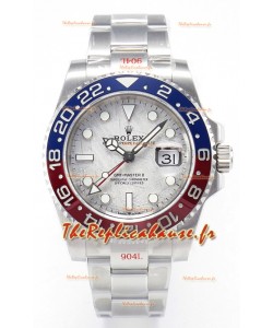 Rolex GMT Masters II Super Clone 126720 Cal.3285 Cadran Météorite Blanche 904L Acier avec Bracelet Oyster Réplique montre Suisse