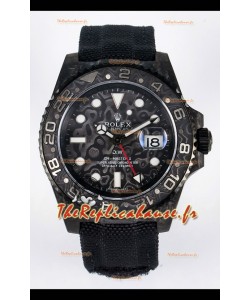 Rolex GMT Masters II Super Clone DiW Edition Réplique montre Suisse à boîtier carbone léger 