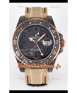 Rolex GMT Masters II Super Clone DiW Edition Réplique montre Suisse à boîtier léger en carbone 