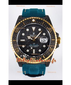 Rolex GMT Masters II Super Clone DiW Edition Réplique Montre suisse légère avec boîtier en carbone 