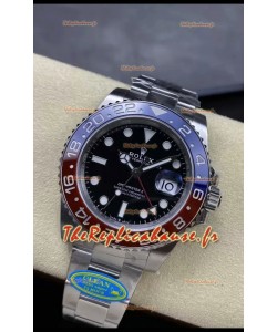 Rolex GMT Masters II m126710BLRO PEPSI Mouvement Cal.3285 Réplique Suisse - Montre Ultime en Acier 904L
