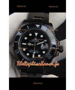Réplique de montre Rolex Sea-Dweller à mouvement automatique japonais, cadran noir, 43 mm