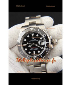 Réplique de montre Rolex Sea-Dweller à mouvement automatique japonais, cadran noir, 43 mm