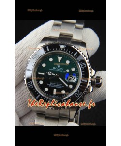 Réplique de montre Rolex Sea-Dweller à mouvement japonais, cadran vert, 43 mm
