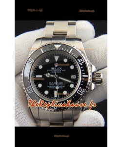 Réplique de montre Rolex Sea-Dweller à mouvement automatique japonais, cadran noir, 44 mm