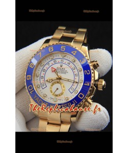Réplique de montre Rolex Yacht-Master II à mouvement japonais en or jaune 44M