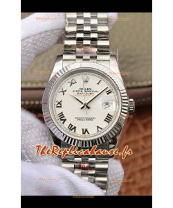 Montre Rolex Datejust 36MM Mouvement ETA-3135 Réplique Suisse en acier 904L et cadran noir 