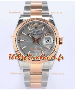 Montre Rolex Datejust Cadran motif palmier 36MM Mouvement Cal.3135 Réplique Suisse en boîtier 904L bicolore