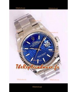 Montre Rolex Datejust Cadran Cannelé-Motif 41MM Mouvement Cal.3135 Réplique Suisse dans un boîtier en acier 904L