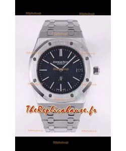 Montre Audemars Piguet Royal Jumbo Oak Montre Réplique Suisse extra fine - 1:1 Mirroir 904L Cadran bleu acier
