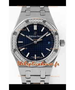 Audemars Piguet Royal Oak Swiss Automatic 34MM Swiss Watch Blue Dial - Replica Edition 1:1 Miroir