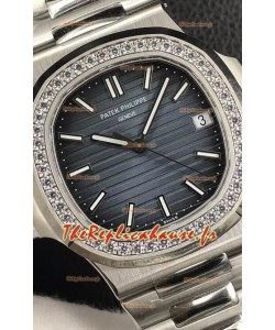 Patek Philippe Nautilus 5713/1G 904L Acier 2023 Miroir Actualisé Réplique Montres - Cadran Bleu