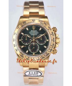 Rolex Cosmograph Daytona 116508 Mouvement Cal.4130 or jaune original - Montre en acier 904L améliorée et ultime