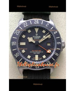 Tudor Pelagos FXD GMT Boîtier Titane Cadran Noir sur Bracelet Nato Vert Réplique Montre Suisse