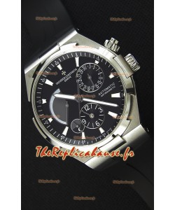 Vacheron Constantin Overseas Dual Time cadran noir Montre Réplique Suisse 