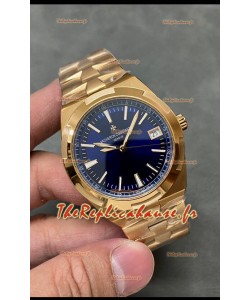 Vacheron Constantin Overseas Or Rose 1:1 Montre Réplique miroir 1:1 Cadran Bleu 