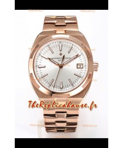 Vacheron Constantin Super Clone Overseas Réplique Montre Suisse 1:1 - Cadran acier or rose