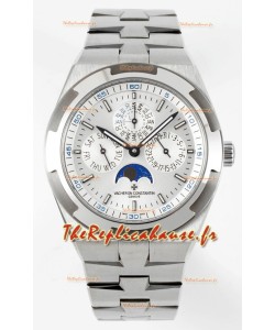 Vacheron Constantin Overseas Quantième Perpétuel Cadran Acier Ultra Fin avec Bracelet Acier