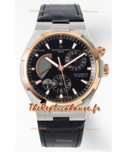 Vacheron Constantin Power Reserve cadran noir cadran noir bicolore Réplique Montre Suisse 