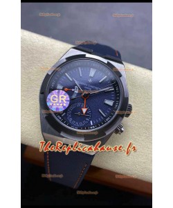 Vacheron Constantin Overseas Dual Time Titane Réplique Montre Suisse 1:1 avec cadran bleu