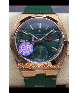 Vacheron Constantin Overseas Dual Time Or Rose Réplique Montre Suisse 1:1 avec cadran vert
