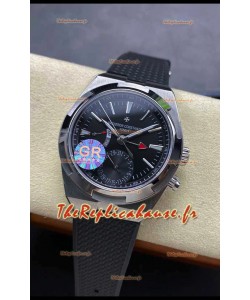 Vacheron Constantin Overseas Dual Time Acier inoxydable Réplique suisse 1:1 Cadran noir