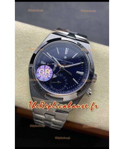 Vacheron Constantin Overseas Dual Time Acier inoxydable Réplique suisse 1:1 Cadran Bleu