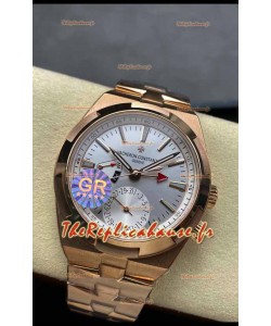 Vacheron Constantin Overseas Dual Time Or Rose Réplique de Montre Suisse 1:1 avec cadran en acier