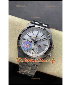 Vacheron Constantin Overseas Dual Time Acier inoxydable Réplique de Montre Suisse 1:1 Cadran Acier