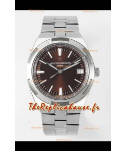Vacheron Constantin Overseas Montre réplique miroir 1:1 suisse - cadran brun - bracelet acier