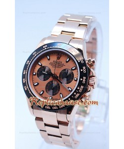 Rolex Daytona Chronograph Lunette MonoBloc Cerachrom Cadran et Corps en Or Rose