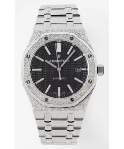 Audemars Piguet Royal Oak 15410BC 41MM Cadran noir 904L Acier Mouvement CALIBRE 3120 Réplique Miroir 1:1