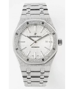 Audemars Piguet Royal Oak 15410BC 41MM Cadran Blanc 904L Acier Mouvement CALIBRE 3120 Réplique miroir 1:1