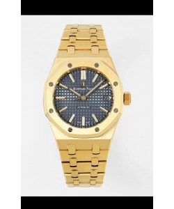 Audemars Piguet Montre Royal Oak 37MM cadran bleu or jaune avec mouvement 3120 - Réplique miroir 1:1