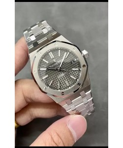Audemars Piguet Montre Royal Oak 37MM en acier 904L avec cadran gris et mouvement 3120 - Réplique miroir 1:1