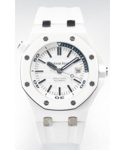 Audemars Piguet Montre Super Clone Royal Oak Offshore Céramique Cadran Blanc Mouvement Cal.3102