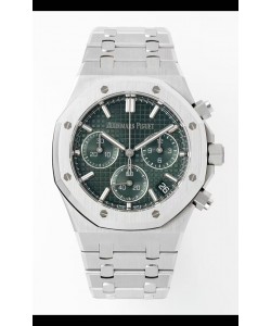Audemars Piguet Super Clone Royal Oak Chronographe 26240 - Acier 904L Cadran vert 41 mm
