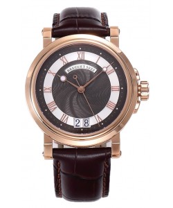 Breguet Marine Automatique Grande Date 5817 Montre en or rose avec cadran brun 