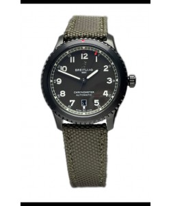 Breitling Navitimer Aviator 8 Automatic 41 Cadran noir Bracelet nylon Montre réplique 1:1 Suisse 