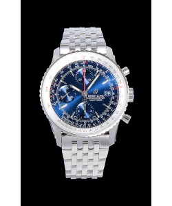 Montre Breitling Navitimer 1 Chronograph 41MM Montre Suisse Cadran Bleu en Acier 904L - Bracelet en Acier