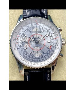 Breitling Montbrilliant Superclone Cadran blanc - Boîtier acier 904L - Montre réplique