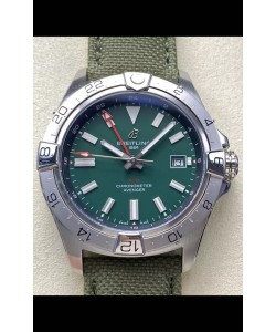 Breitling Avenger GMT Réplique de montre automatique 44 suisse 1:1 Super Clone - Cadran vert 