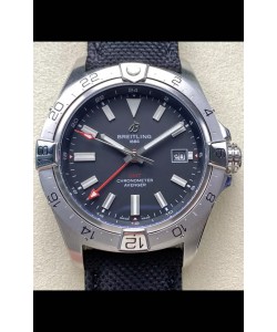 Breitling Avenger GMT Réplique de montre automatique 44 suisse 1:1 Super Clone - Cadran noir 