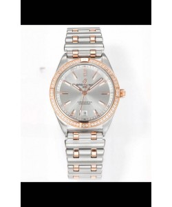 Breitling Chronomat 36MM Boîtier or rose 2 tons Réplique de montre 1:1 cadran acier