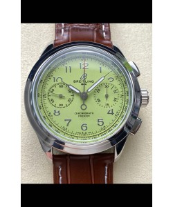 Breitling Premier B01 Chronographe 42 Edition Boîtier Acier Cadran Vert - Réplique Miroir 1:1 