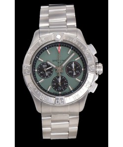 Montre Breitling Super Clone Avenger B01 Chronographe Cadran Vert 